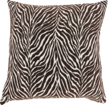 Vierkant sierkussen met zebrapatroon