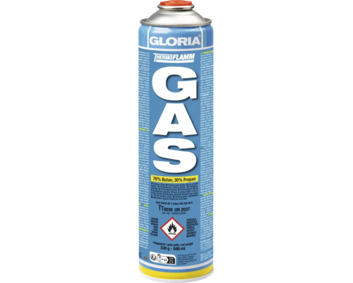 Gloria Thermoflamm gaspatroon met 330 gram butaan en propaan mengsel voor onkruidbrander