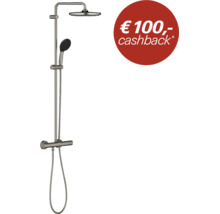 Douchesysteem met thermostaatkraan en hoofddouche inclusief cashback actie