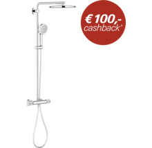 Douchesysteem met thermostaatkraan, handdouche en hoofddouche