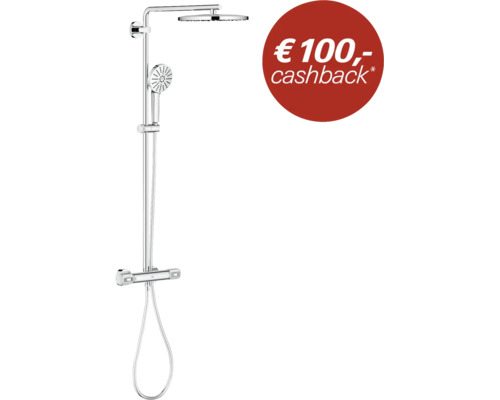 Douchesysteem met thermostaatkraan, handdouche en hoofddouche