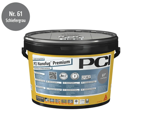 PCI Nanofug Premium flexibele voegmortel leisteengrijs emmer
