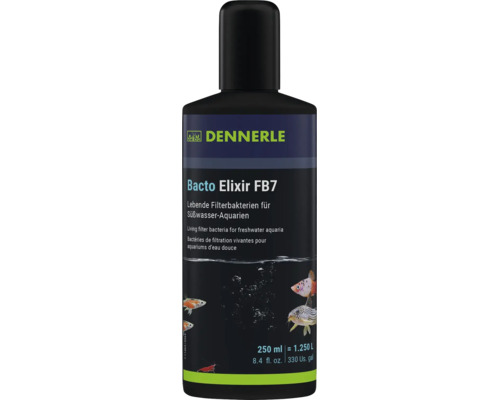 Dennerle Bacto Elixir FB7 levende filterbacteriën voor zoetwateraquaria 250 milliliter fles
