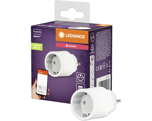 Ledvance Smart Plus Zigbee slimme stekker met energiemeting voor Smart Home systemen.