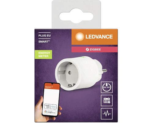 Ledvance Smart Plus Zigbee tussenstekker met energiemeting voor Europa in verkoopverpakking
