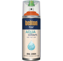 belton free Aqua Colours spuitlak in puur oranje mat RAL 2004