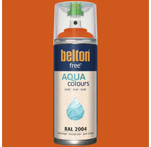 belton free Aqua lakspuitbus in zuiver oranje mat RAL 2004