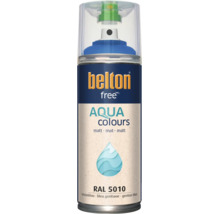 Belton Free Aqua Colours spuitlak mat in gentiaanblauw RAL 5010 voor decoratief schilderwerk
