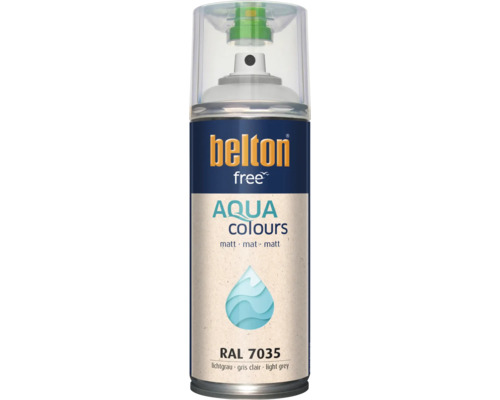 belton free Aqua lak spuitbus mat RAL 7035 lichtgrijs