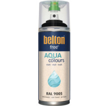 Belton free Aqua Colours spuitlak mat RAL 9005 diepzwart 400 milliliter