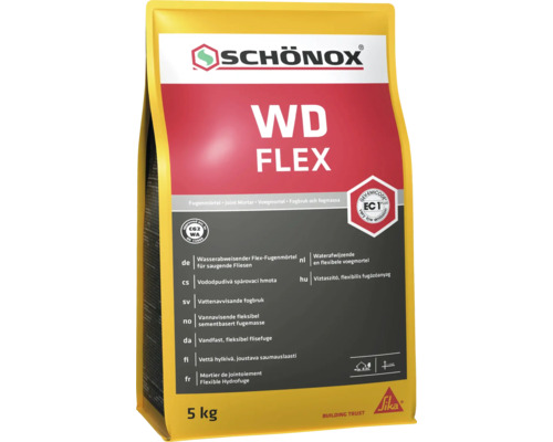 Schönox WD Flex waterafstotende voegmortel 5 kg zak