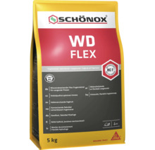 Schönox WD FLEX waterafstotende flexibele voegmortel voor zuigende tegels in 5 kilogram zak