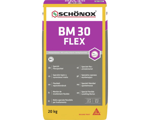Schönox BM 30 Flex wandegalisatiemiddel 20 kilogram zak voor ondergrondvoorbereiding