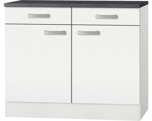 OPTIFIT Onderkast met schuiflade en draaideur Oslo214 wit 100x60x84,8 cm Onderkast met twee laden en twee deuren