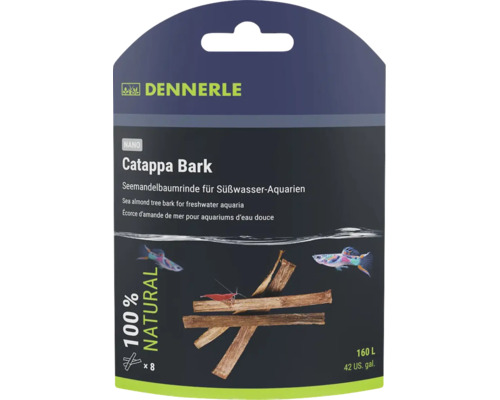 Dennerle Nano Catappa Bark amandelboom schors voor zoetwateraquaria acht stuks