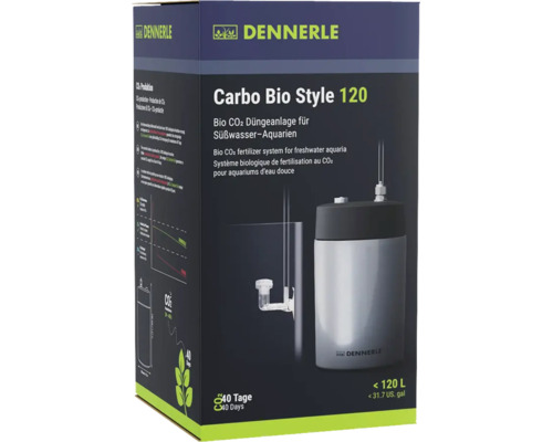 Dennerle Carbo Bio Style 120 biologisch CO2 bemestingssysteem voor zoetwateraquaria tot 120 liter