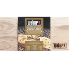 Weber Western Red Cedar rookplanken van cederhout voor het grillen van vis en vlees, 2 stuks