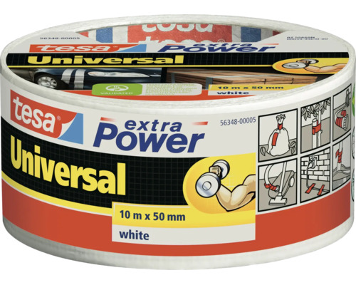 Tesa Extra Power Universal tape, 10 meter bij 50 millimeter, voor reparaties en bevestigingen