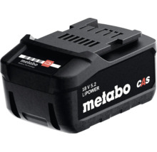 Metabo LiPower accu met 18 volt en 5,2 ampère uur voor elektrisch gereedschap