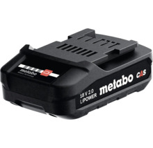 Metabo LiPower accu 18 Volt 2.0 Ampere uur voor elektrisch gereedschap met Cordless Alliance System technologie