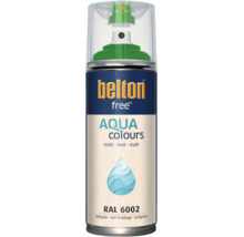 Belton Free Aqua Colours spuitlak in mat bladgroen RAL 6002