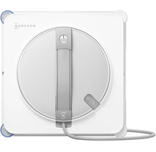 Ecovacs vensterreinigingsrobot met vierkante behuizing en draagbeugel voor efficiënte glasreiniging