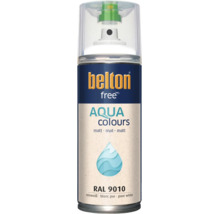 Belton Free Aqua Colours spuitlak in puur wit mat RAL 9010
