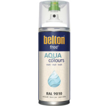 Belton Free Aqua spuitlak mat in zuiver wit RAL 9010
