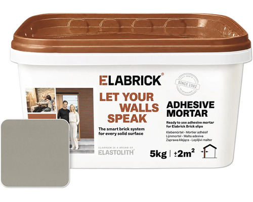 Emmer Elabrick lijmmortel voor steenstrips 5 kilogram