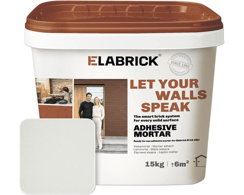 Emmers met Elabrick lijmmortel voor steenstrips 15 kilogram