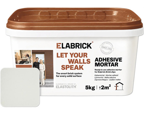 Emmer Elabrick lijmmortel voor steenstrips vijf kilogram