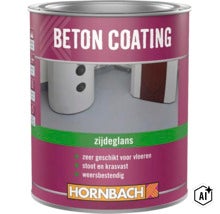Bus Hornbach betoncoating zijdeglans voor vloeren stoot en krasvast en weerbestendig (Image AI modified or generated)