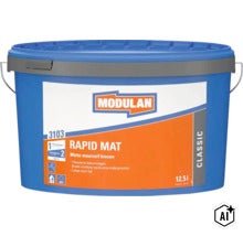 Modulan Rapid Mat matte muurverf binnen 12,5 liter emmer (Image AI modified or generated)