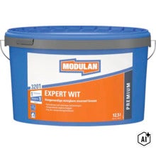 Modulan Expert Wit muurverf voor binnen in emmer 12,5 liter (Image AI modified or generated)