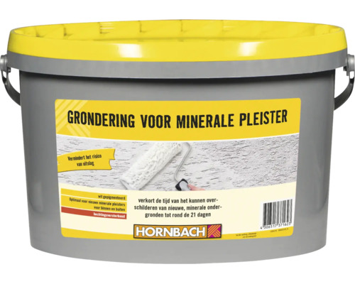 Emmer met voorstrijk voor minerale pleister voor binnen en buiten van Hornbach.