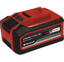 Einhell Power X Change 18 Volt Lithium Ion accu met 6 Ampere uur capaciteit en oplaadstatusindicator