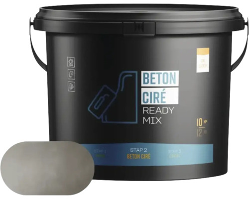 Beton Cire Ready Mix in een emmer voor het afwerken van oppervlakken