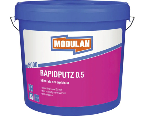 Modulan Rapidputz 0.5 minerale sierpleister in emmer voor wandafwerking
