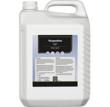 Bleko terpentine in een kunststof flacon van 2,5 liter voor het verdunnen van verf en het reinigen van kwasten.