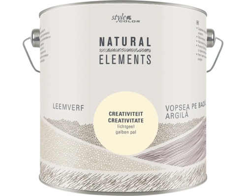 Emmertje Style Color Natural Elements leemverf in de kleur Creativiteit lichtgeel voor binnenshuis schilderwerk