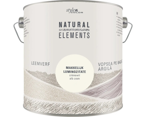 Blik Style Color Natural Elements leemverf in crèmewit