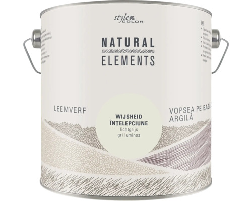 Emmer Style Color Natural Elements leemverf tint Wijsheid lichtgrijs