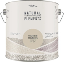 Emmer Style Color Natural Elements leemverf in de kleur agaatgrijs