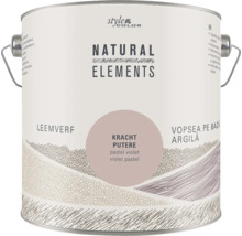 Blik Style Color Natural Elements leemverf in de kleur pastel violet met draagbeugel