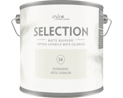 Blik met matte muurverf Style Color Selection in de kleur Duinenspel