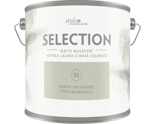 Blik Style Color Selection matte muurverf in de kleur Kracht van Bamboe