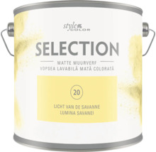 StyleColor Selection matte muurverf Licht van de Savanne in een verfblik met handvat