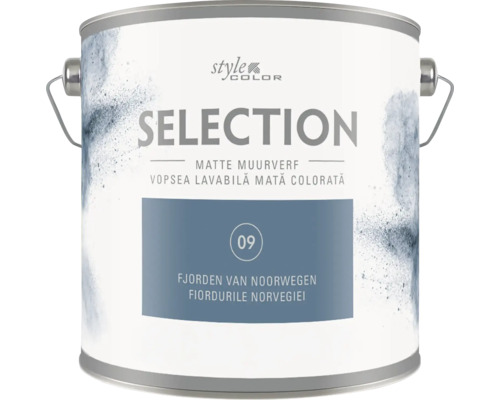 Blik Style Color Selection matte muurverf in de tint Fjorden van Noorwegen