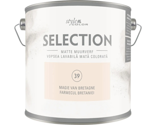 Blik Style Color Selection matte muurverf kleur Magie van Bretagne met handvat