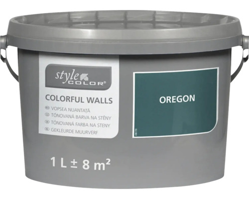Emmer Style Color Colorful Walls muurverf in de kleur Oregon met een inhoud van een liter voor circa acht vierkante meter bereik